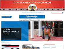 Tablet Screenshot of machakosgovernment.com